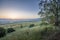 Sunset in the slopes of Golan Heights, and Hula Valley