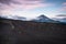 Sunset on the slopes of Tolbachik Volcano