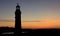 Sunset, Smeatons Tower Lighthouse, in the historic city of Plymouth, Devon