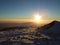 Sunset on Snowy Mauna Kea, Hawaii