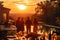 Sunset Soiree at a Luxurious Estate Overlooking the Hills