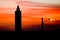 Sunset at Sousse with mosque