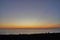 Sunset on the south sea. Sochi.