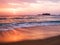 Sunset in a spanish beach