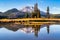 Sunset at Sparks Lake in the Cascade Mountains in Bend, Oregon