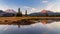 Sunset at Sparks Lake in the Cascade Mountains in Bend, Oregon