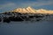 Sunset in spiti - Landscape in winter in himalayas