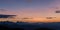 Sunset Splendor Painting Mountain Peaks.