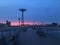 Sunset in Spring at Coney Island Steeplechase Pier in Brooklyn, New York, NY.