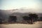 Sunset at Stinson Beach In California Overlooking Muir Forest.