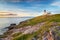 Sunset at Stoer Head Lighthouse in the Highlands of Scotland