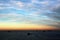 Sunset in Suez Canal & Suez bay.