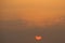 Sunset at Suez Gulf in Egypt
