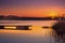 Sunset on the sumin lake