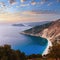 Sunset summer coastline ( Kefalonia, Greece