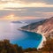 Sunset summer coastline ( Kefalonia, Greece