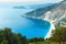 Sunset summer coastline ( Kefalonia, Greece).