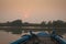 Sunset in Sundarbans national park in Bangladesh