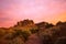 Sunset in the superstition mountains