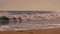 Sunset surfing beach in Spain