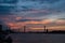 Sunset, Suspension Bridge, Savannah, Georgia