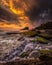 Sunset at Tanah Lot temple Tabanan Bali indonesia