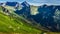 Sunset in Tatra mountains view from Kasprowy Wierch