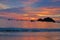 Sunset in Teluk Nipah Pangkor island Malaysia
