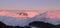 Sunset on Terminillo mountain
