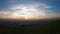 Sunset time-lapse East San Francisco Bay Area; green hills visible in the foreground; Hayward, California