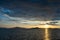 Sunset time in the Seto Inland Sea, Japan