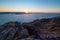 Sunset on Titicaca Lake from Amantani\' Island, Peru