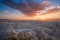 Sunset at Toadstool State Park in Nebraska