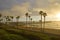 Sunset Train at San Clemente Pier