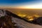 Sunset at Triund, Mcleod ganj, Dharamsala, himachal pradesh, India.