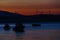 Sunset on the turkish aegean sea