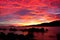 Sunset twilight on andaman sea