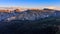 Sunset at Twilight Hour on the Gore Range, Rocky Mountain National Park, Colorado