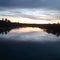 Sunset twilight river gorgeous reflection