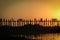 Sunset on U Bein Bridge, Amarapura, Myanmar Burma