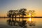 Sunset at U Bein Teakwood Bridge , Amarapura in Myanmar (Burmar