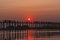 Sunset on Ubein bridge