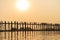 Sunset on Ubein bridge