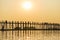 Sunset on Ubein bridge