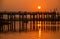 Sunset at Ubon Bridge, Myanmar