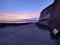 Sunset from the Undercliff Walk at Rottingdean Beach.