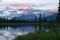 Sunset at Upper Stikine and Chukachida river confluence, Canada