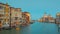 Sunset venice grand canal santa maria della salute basilica 4k time lapse italy