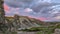 Sunset in Vesturdalur â€“ basalt column formations â€“ Asbyrgi during the sunset, Vatnajokull National Park, Iceland