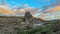 Sunset in Vesturdalur â€“ basalt column formations â€“ Asbyrgi during the sunset, Vatnajokull National Park, Iceland